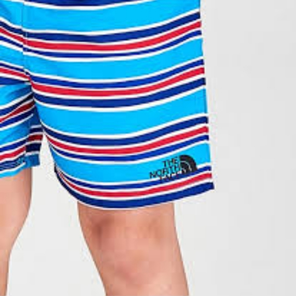 THE NORTH FACE Blue Stripe Unisex Pull-On Shorts 12-18mo